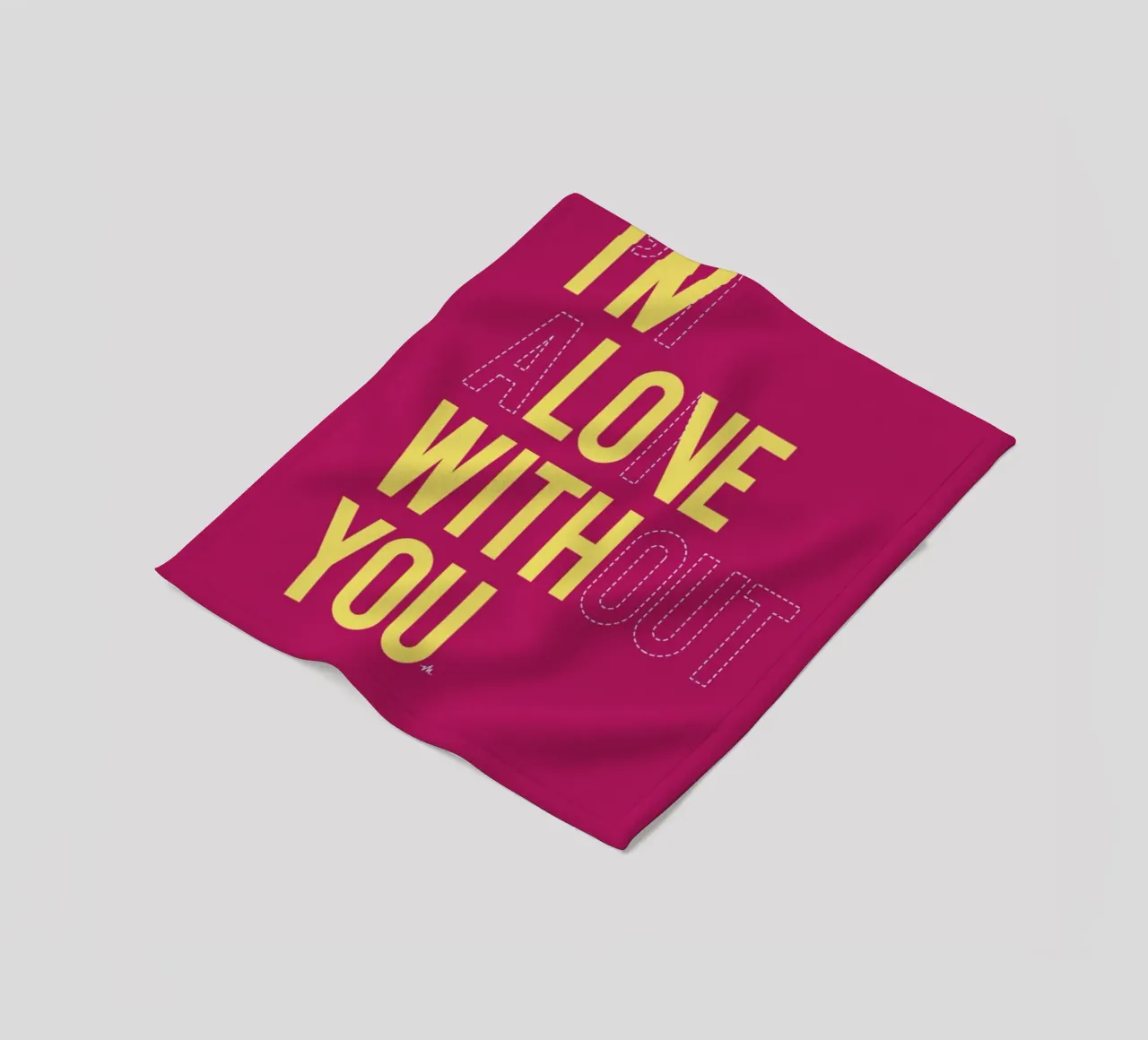 In love with you fleece blanket by Viktor Hertz