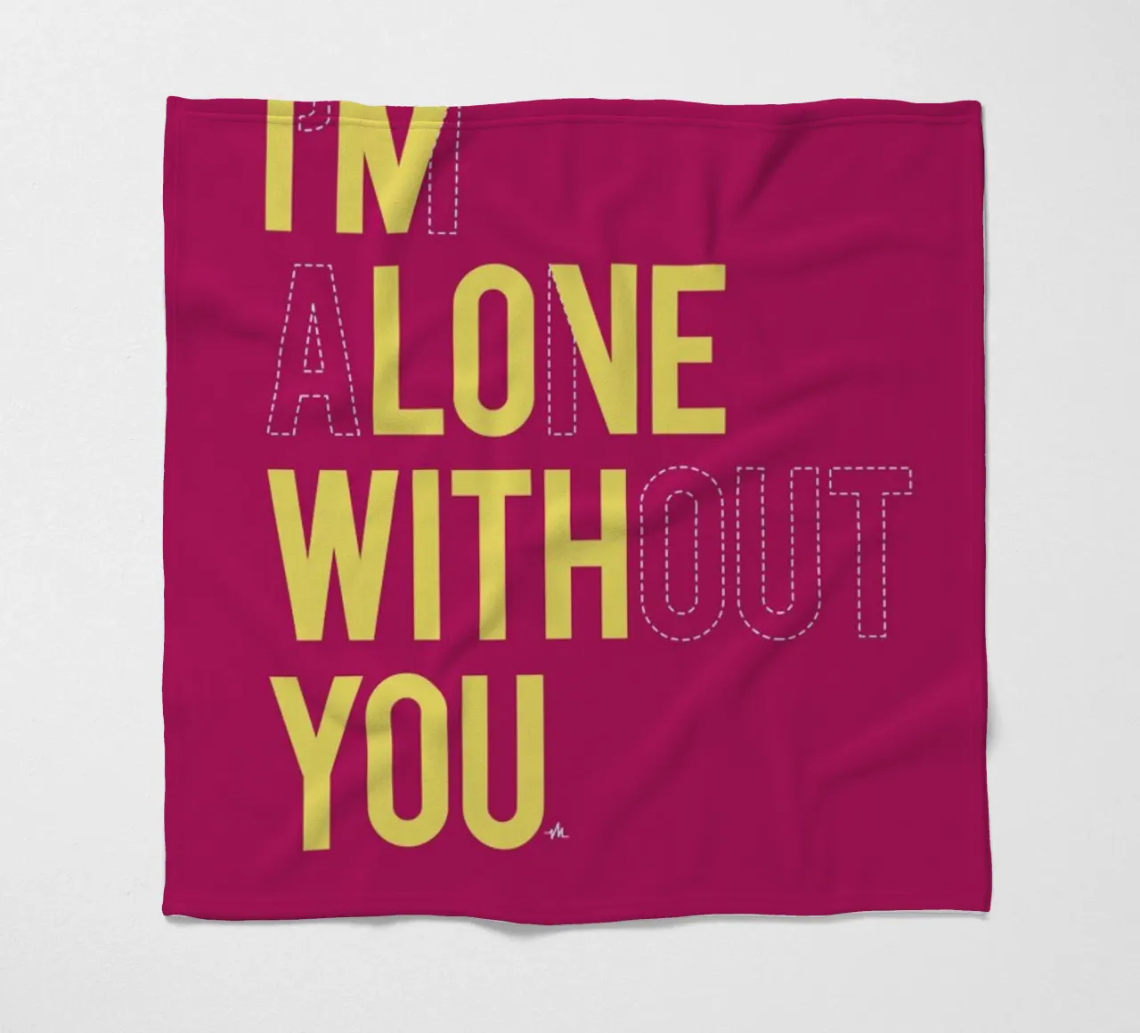 In love with you fleece blanket by Viktor Hertz