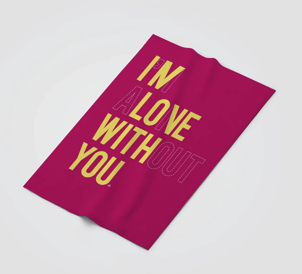 In love with you fleece blanket by Viktor Hertz