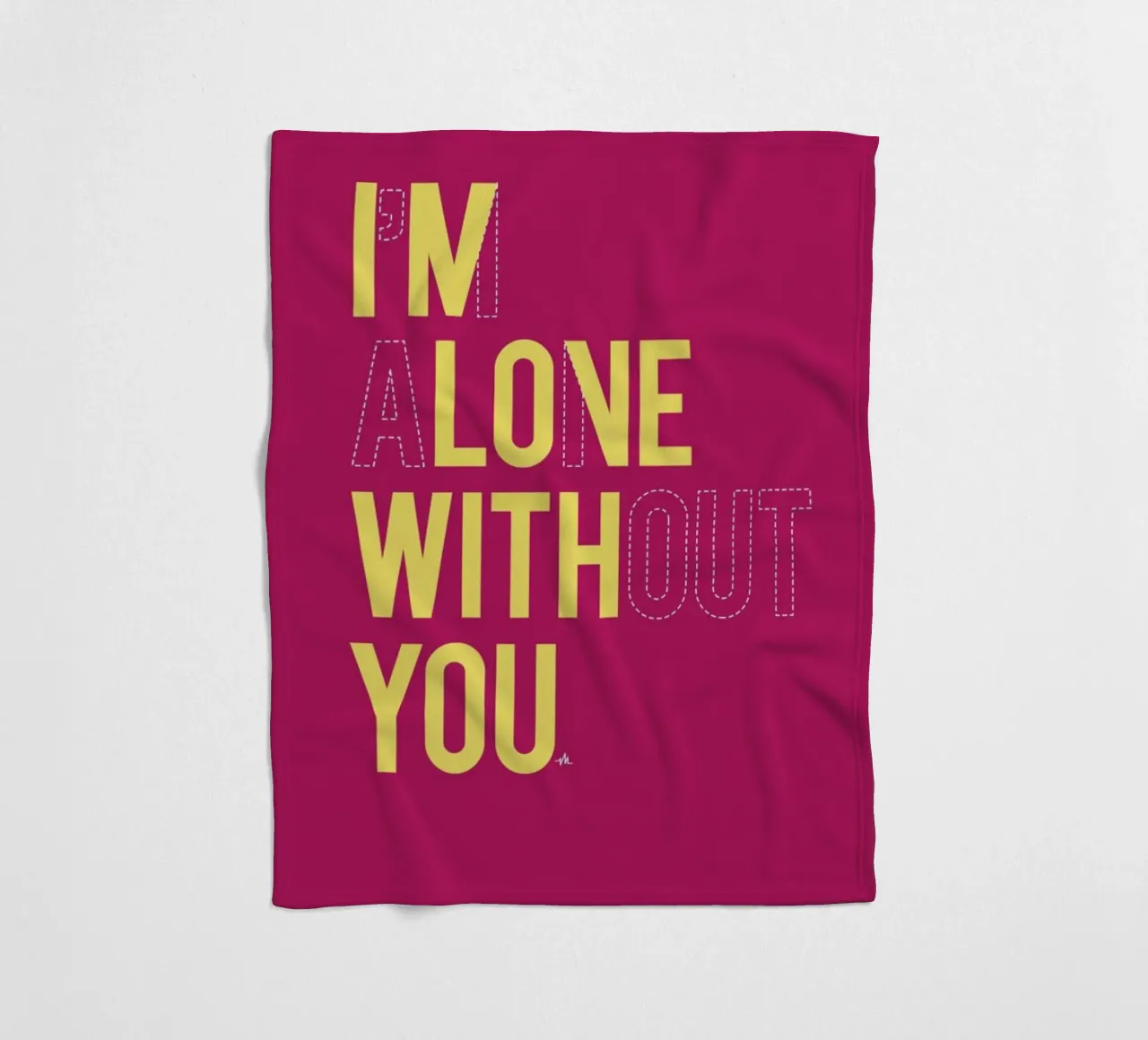 In love with you fleece blanket by Viktor Hertz