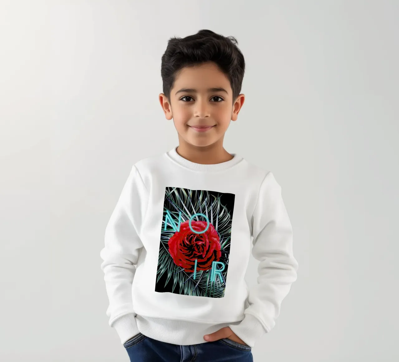 Noir felpa bambino da Mayka ienova