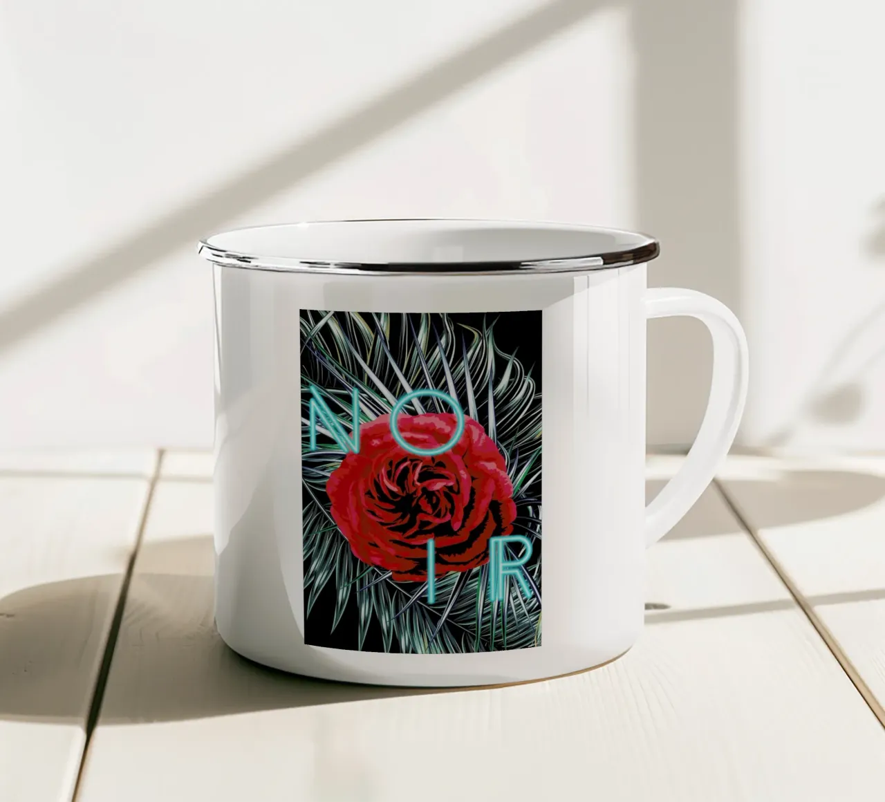 Noir tazza in smalto da Mayka ienova