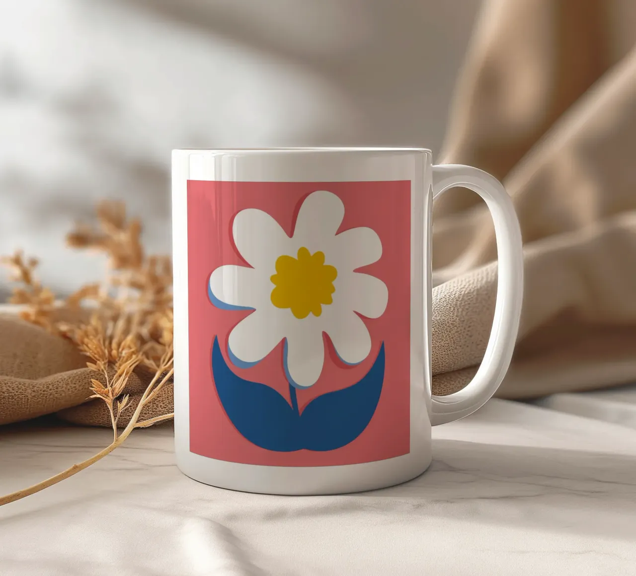 Pop Art Daisy tazza in ceramica da Moonlite Desire