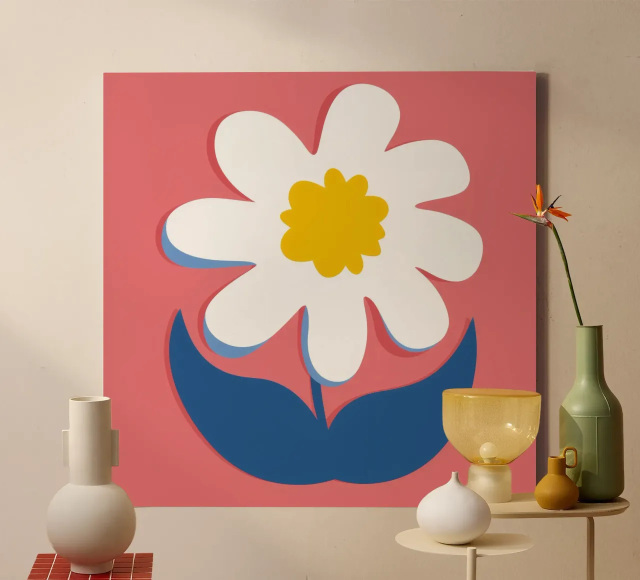 Pop Art Daisy canvas by Moonlite Desire