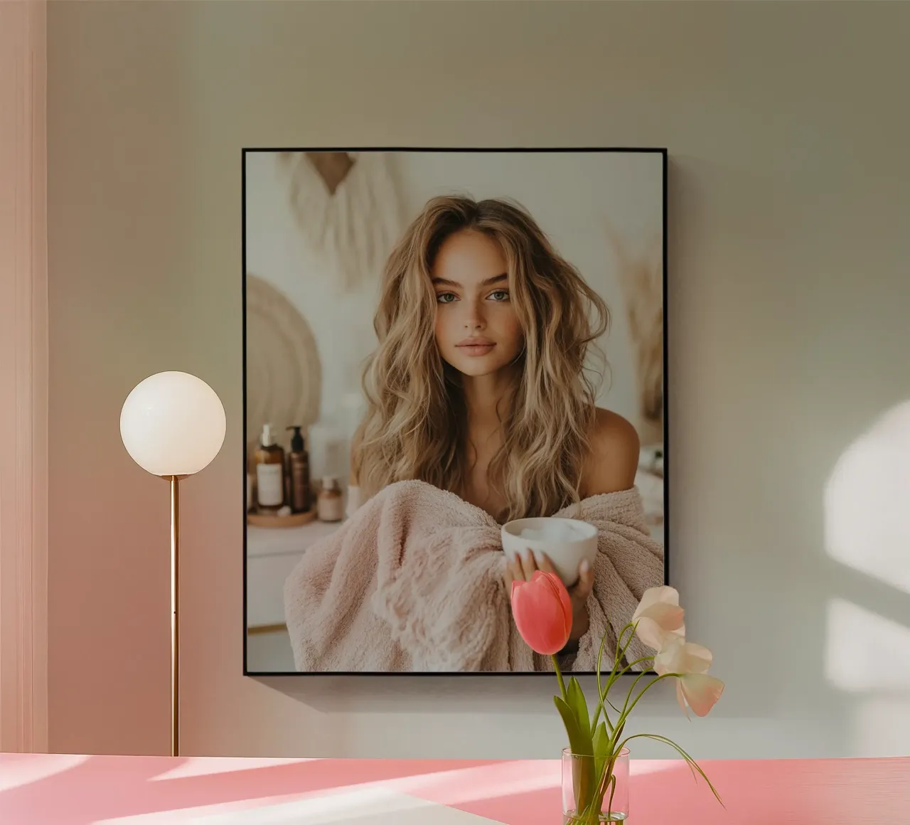 Blush Serenity plexiglass da PhotoVibe Decor