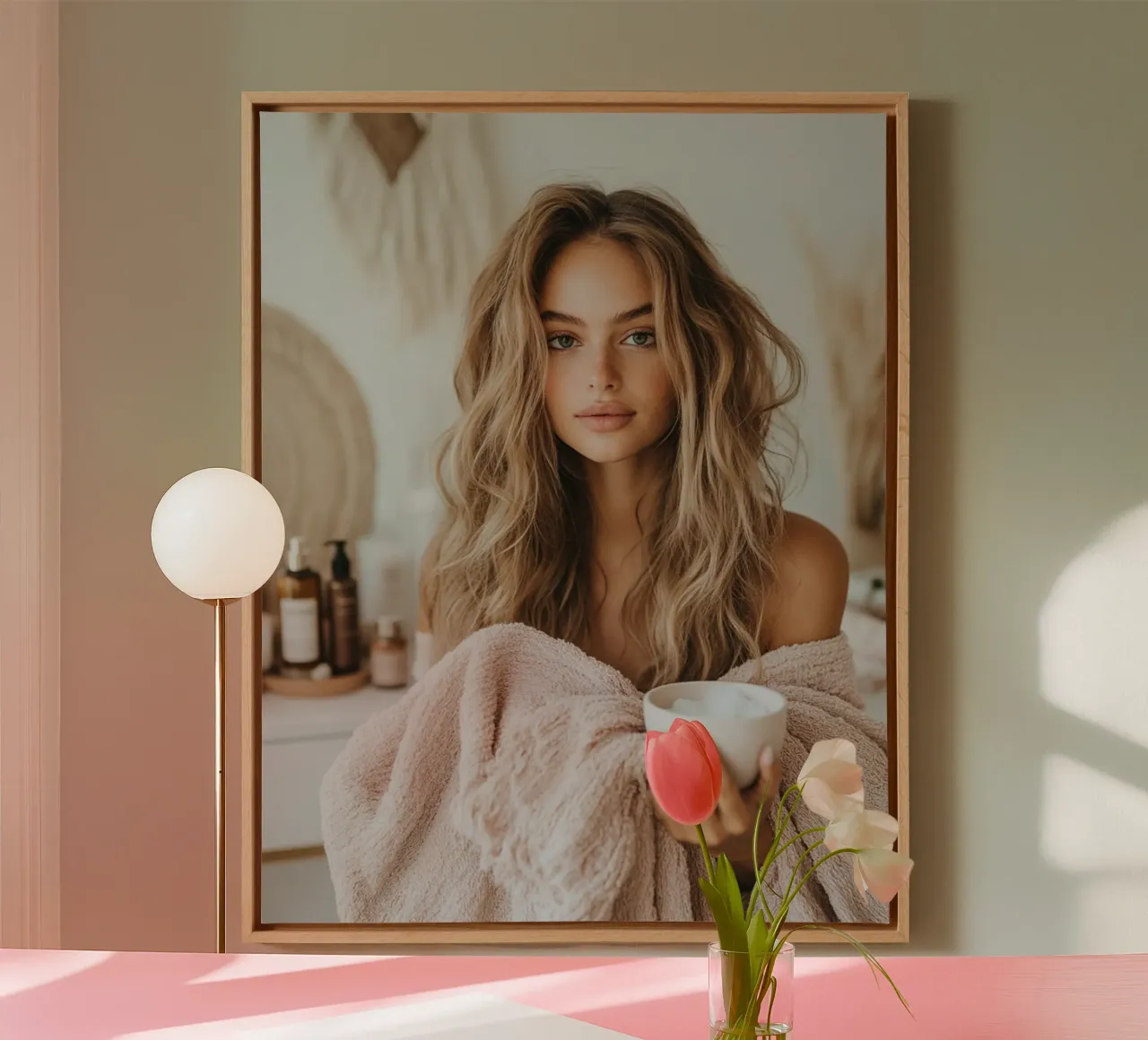 Blush Serenity tela da PhotoVibe Decor