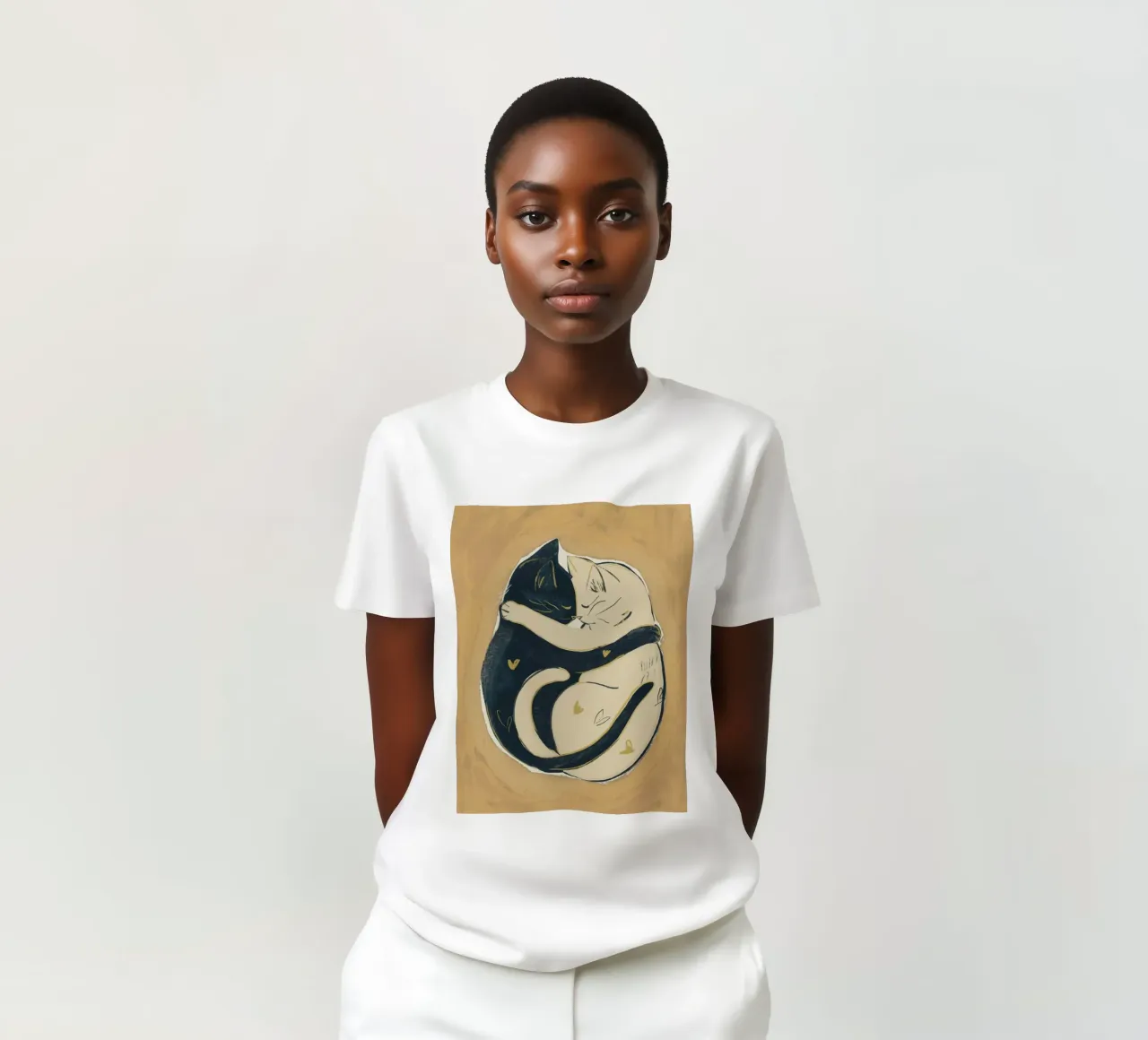 Gatti innamorati t-shirt da ThingDesign