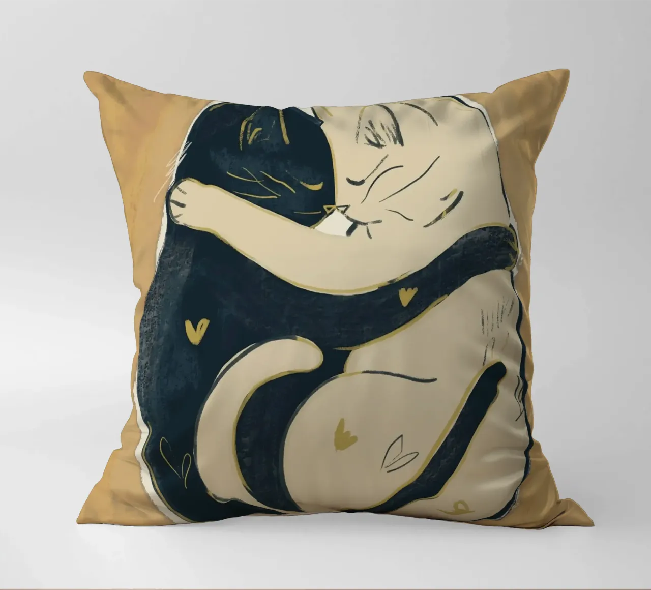 Gatti innamorati cuscino da ThingDesign