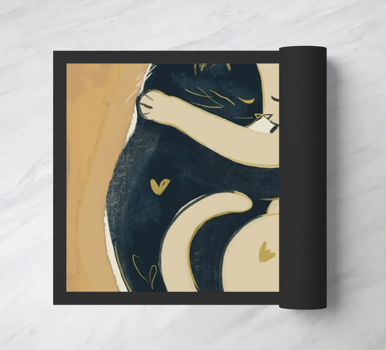 Gatti innamorati zerbino da ThingDesign