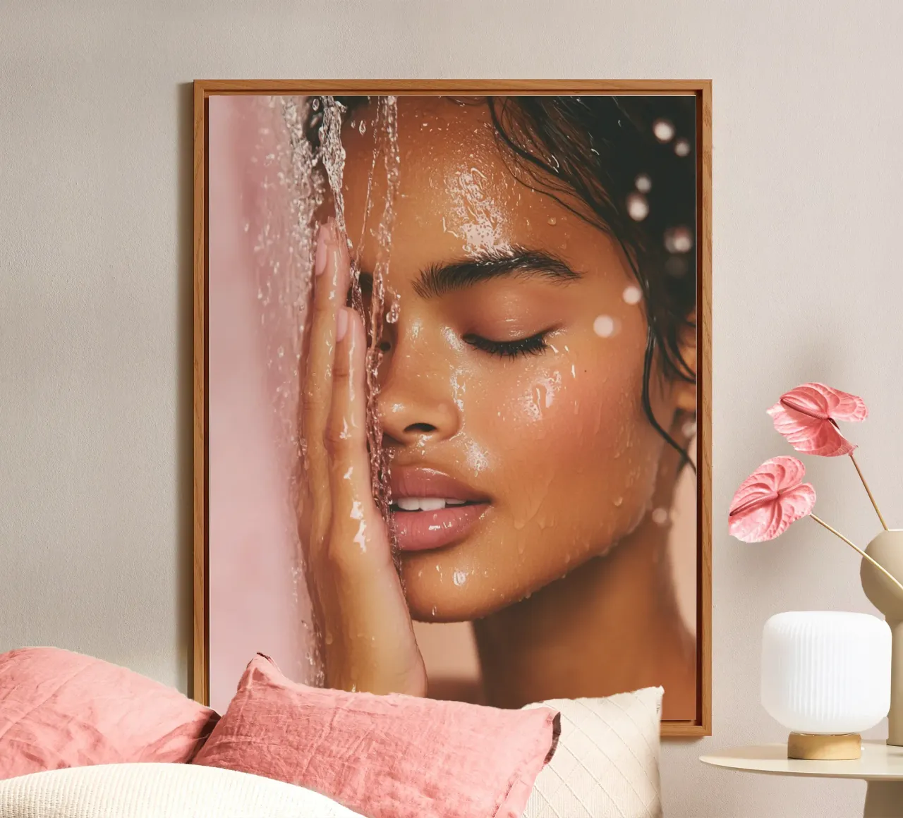 Blush Serenity alluminio dibond da PhotoVibe Decor
