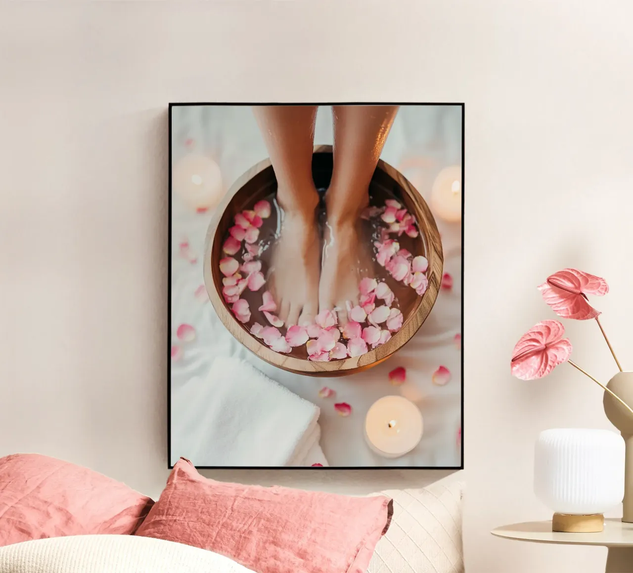 Blush Serenity plexiglass da PhotoVibe Decor