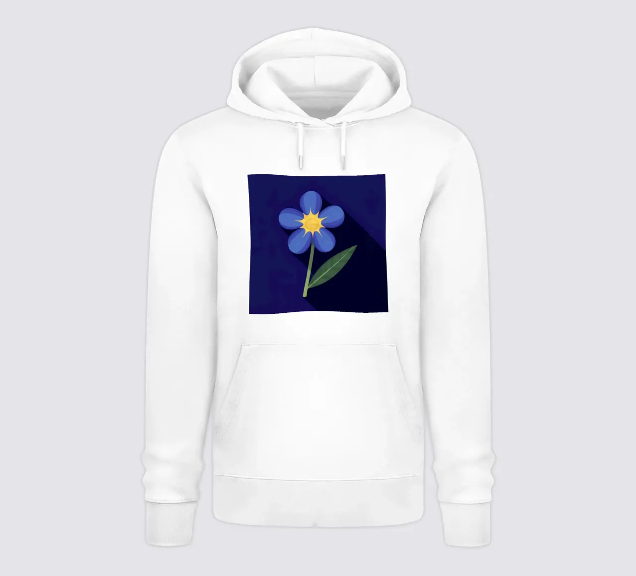 Middernacht Blauwe Bloei hoodie van Moonlite Desire