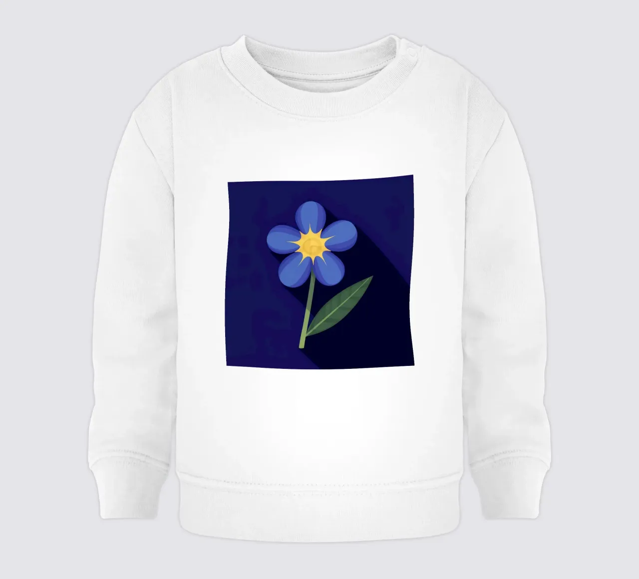 Mitternachtsblau blühen Baby Sweatshirt von Moonlite Desire