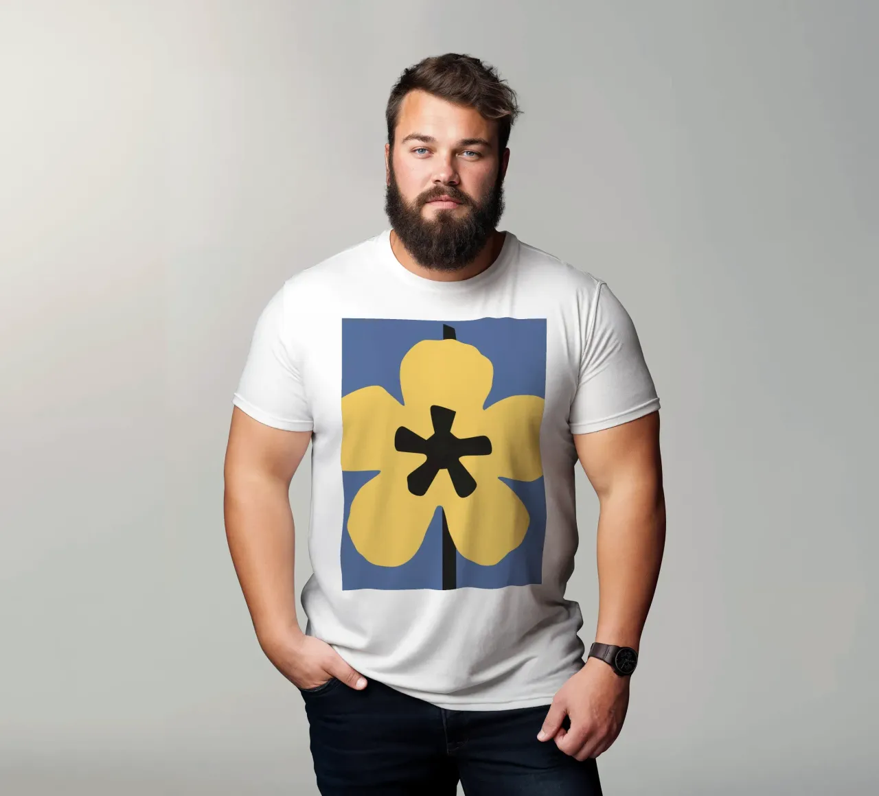 Asterisco grafico in fiore t-shirt da Moonlite Desire