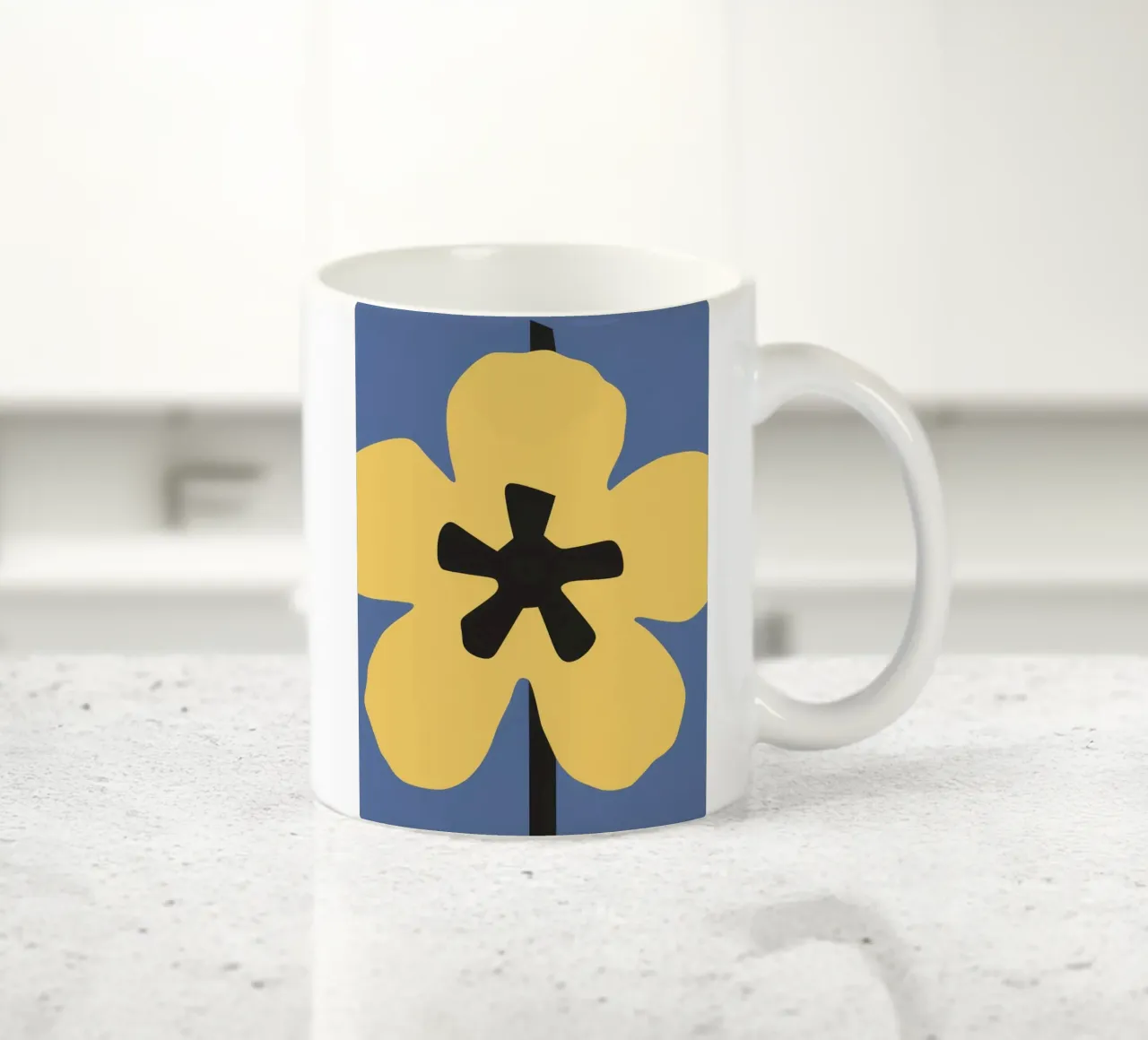 Asterisco grafico in fiore tazza in ceramica da Moonlite Desire