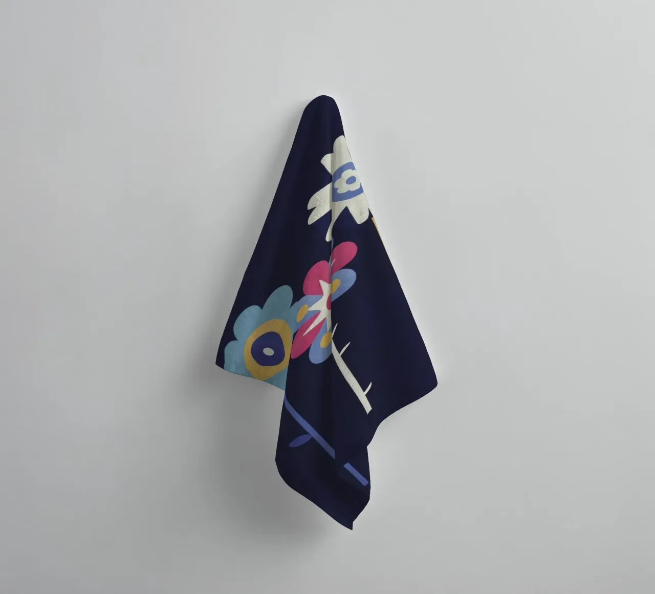 Quirky Flower Row towel by Moonlite Desire