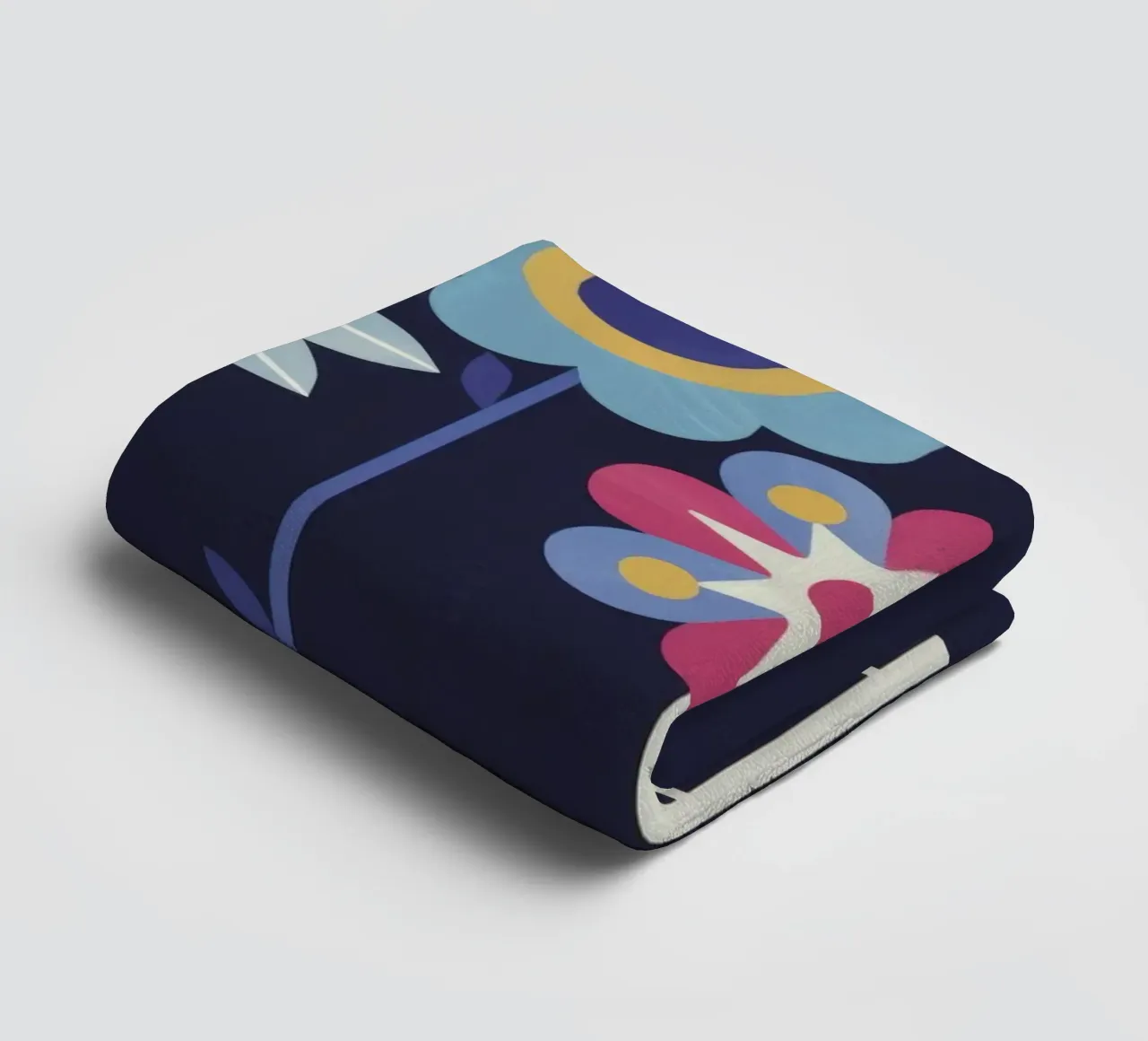 Quirky Flower Row towel by Moonlite Desire