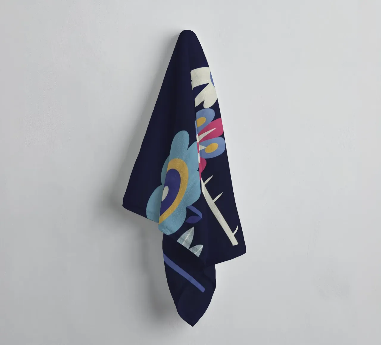Quirky Flower Row towel by Moonlite Desire