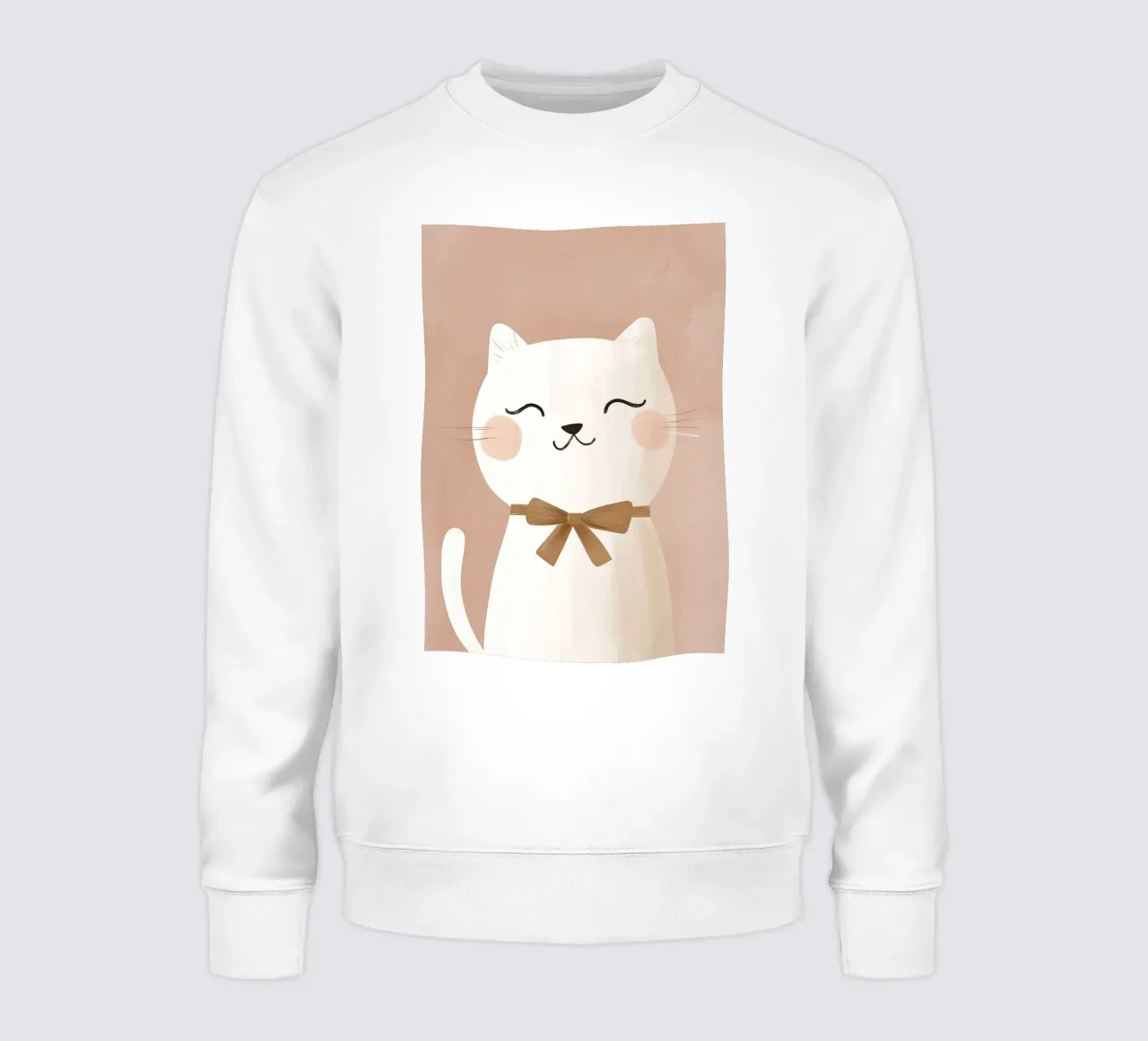 Cute Cat Print, Kitten Print, Nursery Wall Art sweatshirt by Little Lola