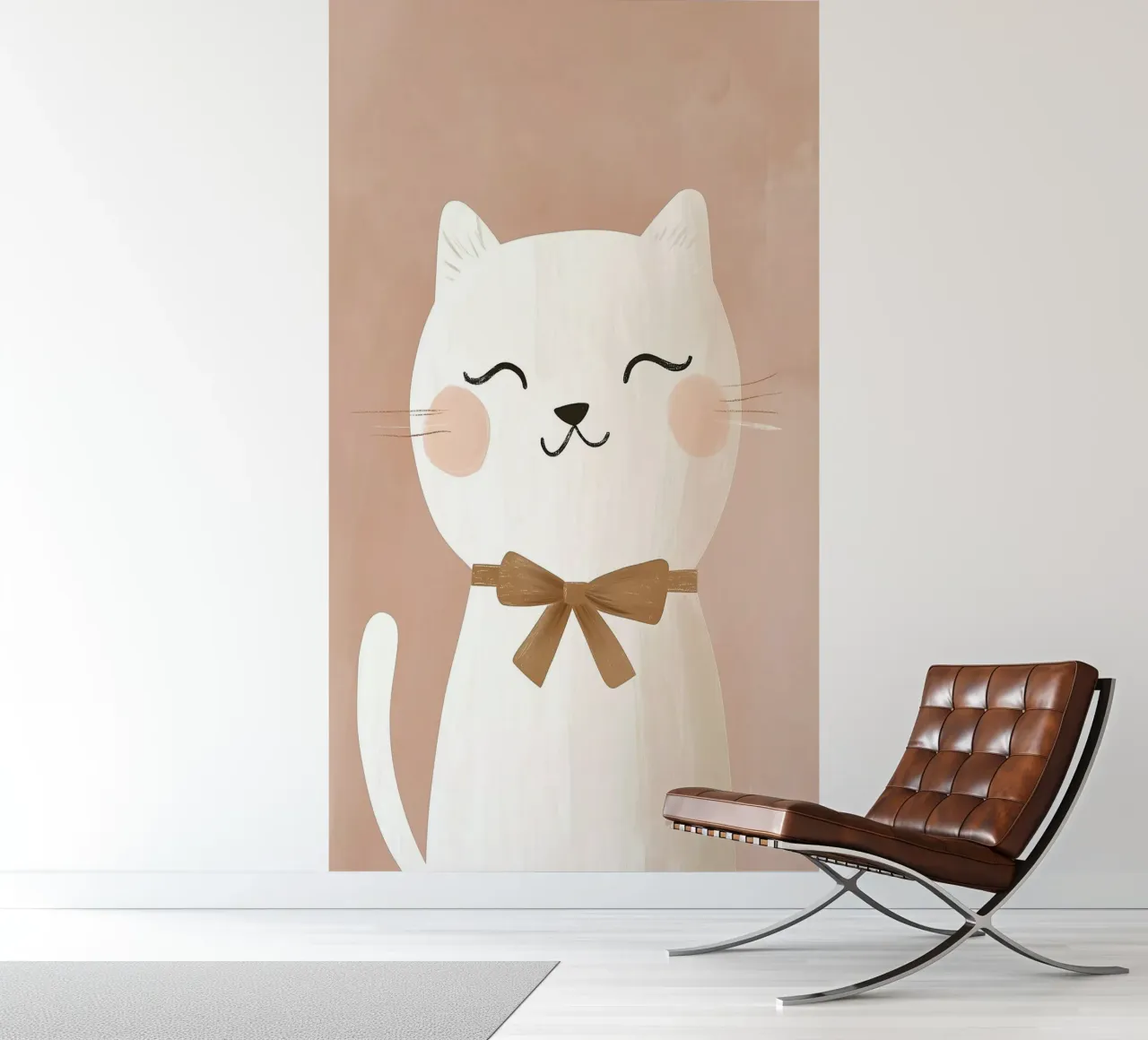 Cute Cat Print, Kitten Print, Nursery Wall Art photo wallpaper by Little Lola