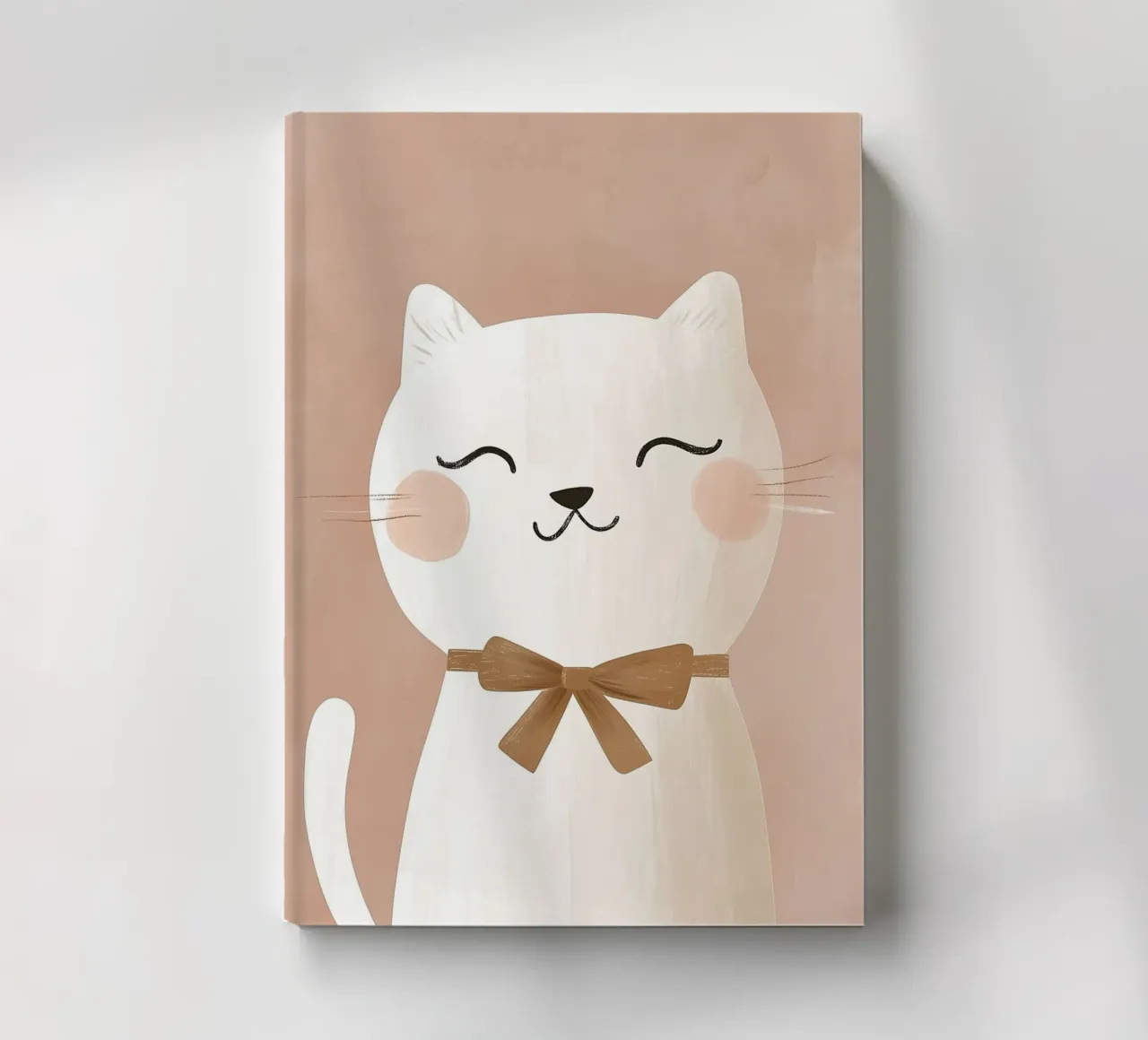 Cute Cat Print, Kitten Print, Nursery Wall Art notebook by Little Lola