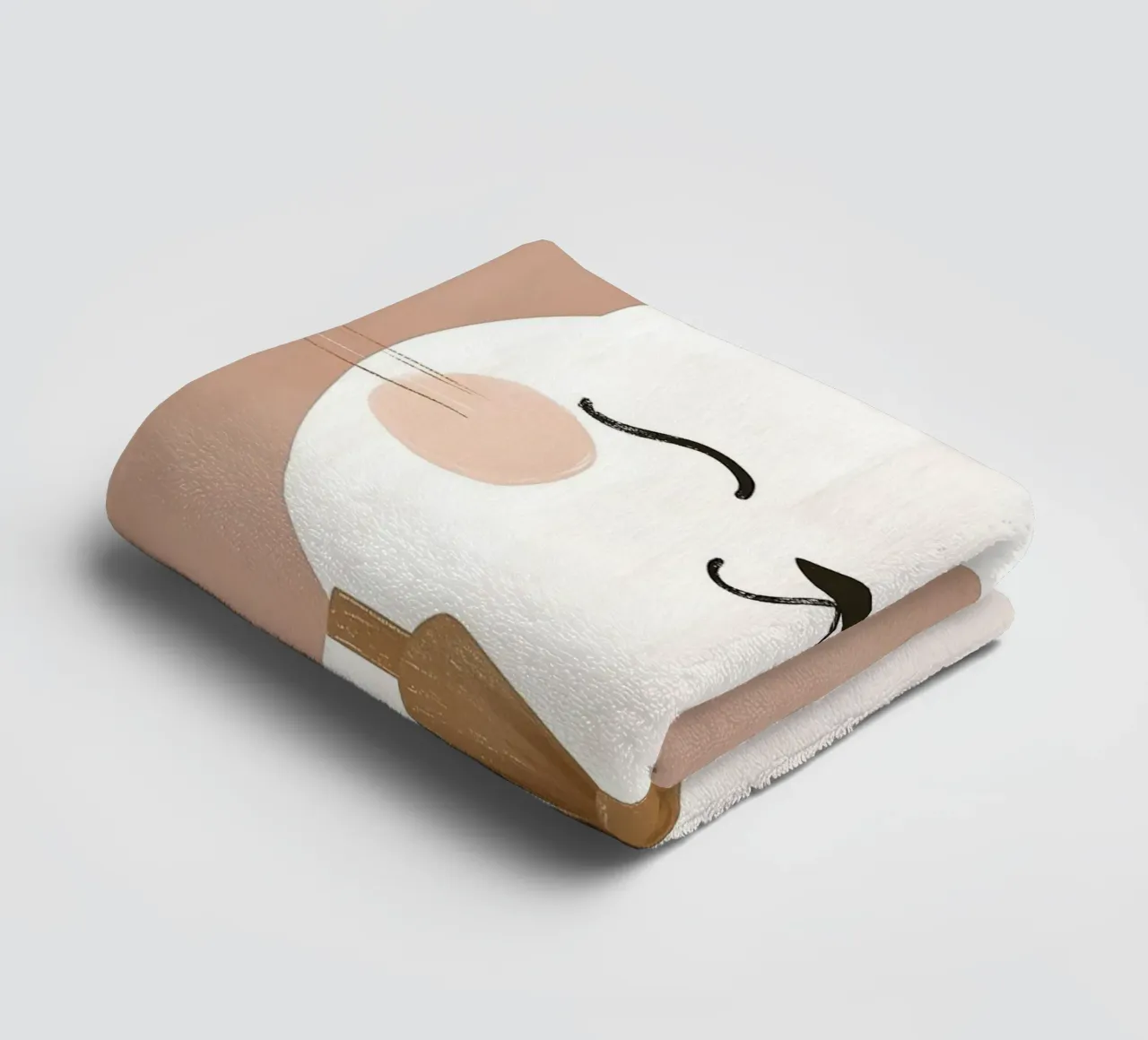 Cute Cat Print, Kitten Print, Nursery Wall Art towel by Little Lola