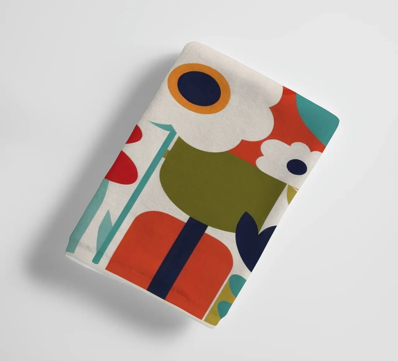 Chaotic Joyful Garden towel by Moonlite Desire