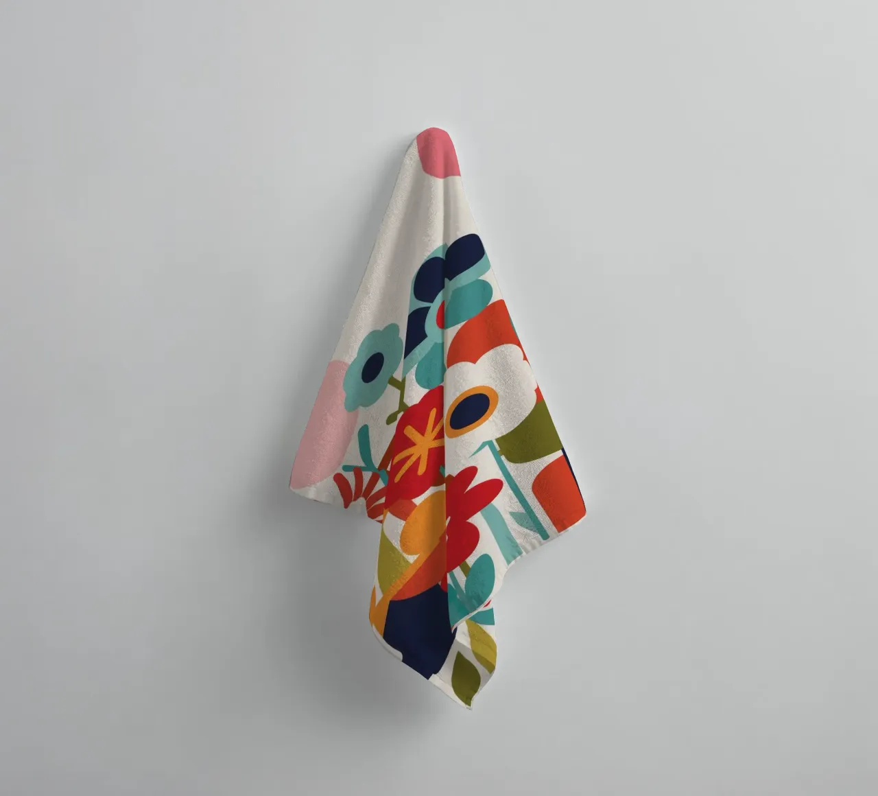 Chaotic Joyful Garden towel by Moonlite Desire