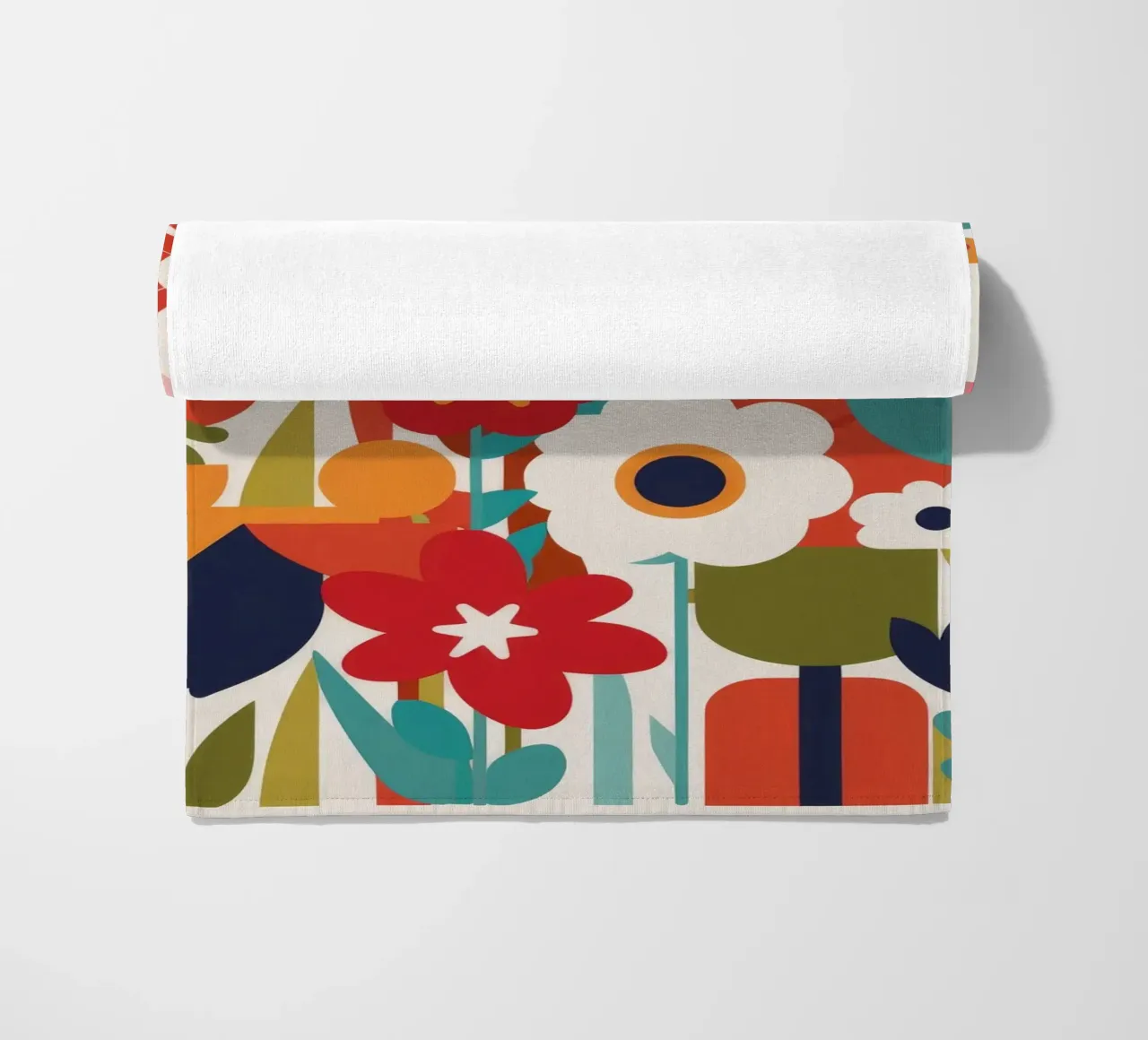 Chaotic Joyful Garden beach towel by Moonlite Desire