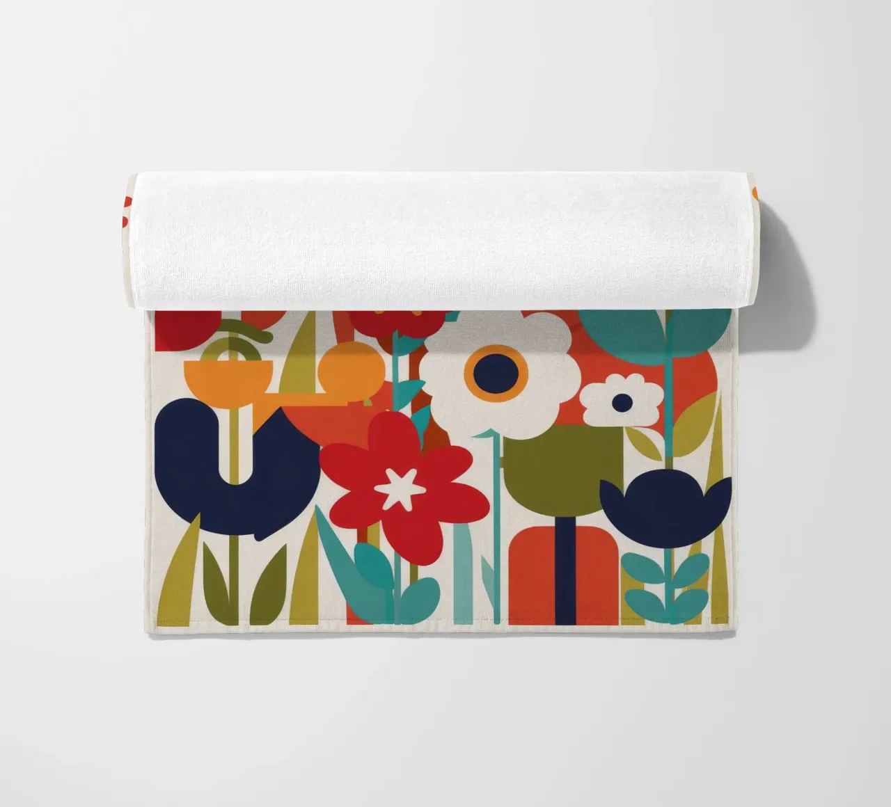 Chaotic Joyful Garden beach towel by Moonlite Desire