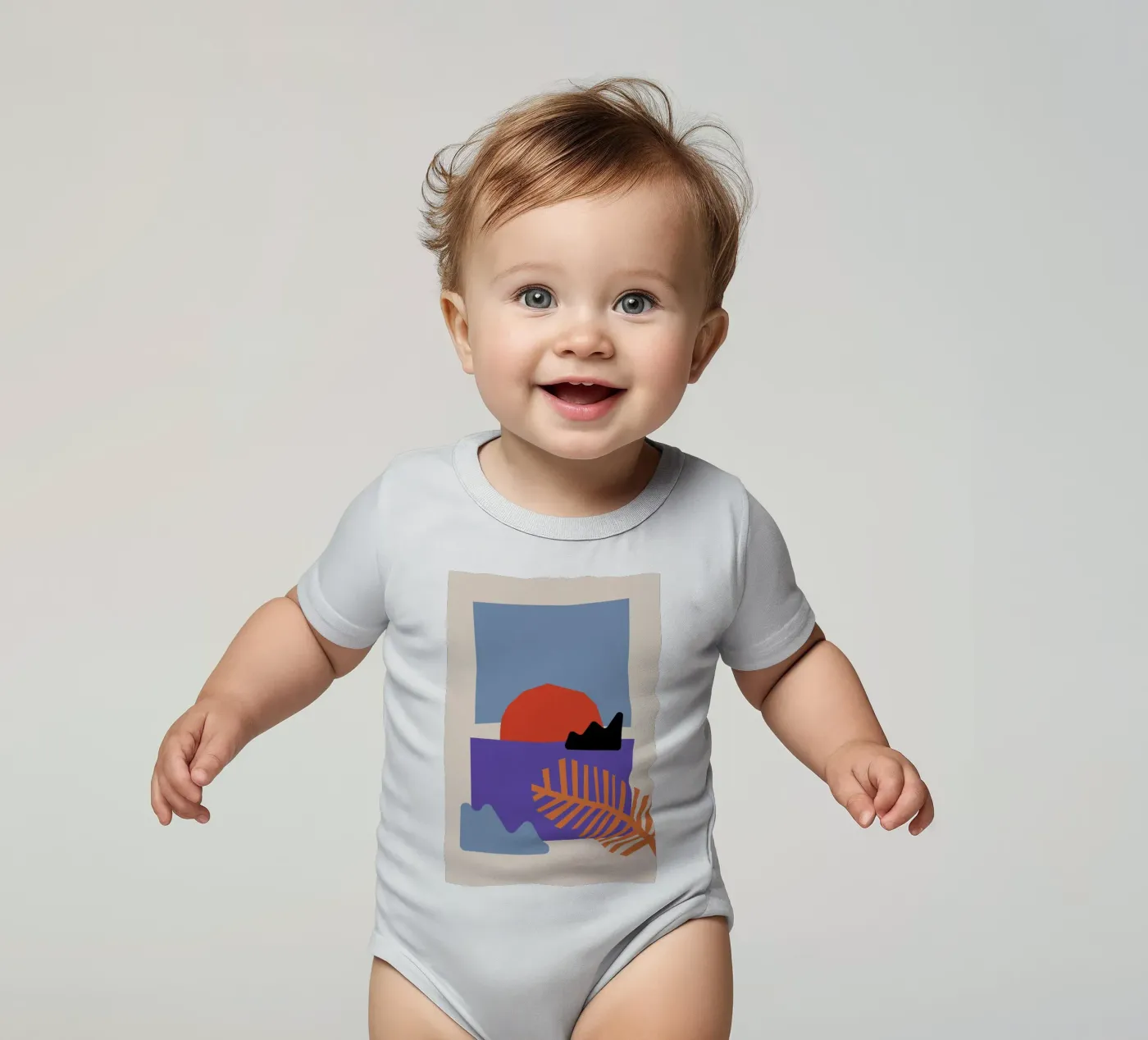 Sunset Kurzarm Babybody von Pure