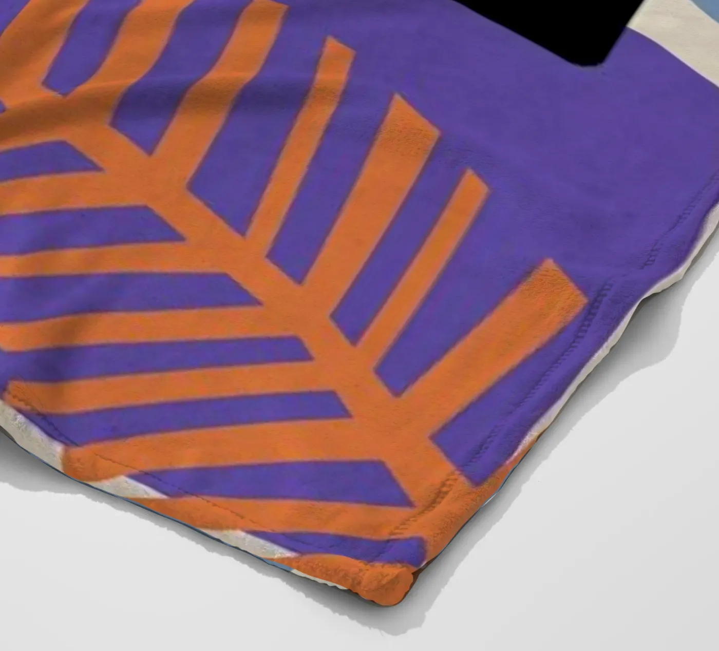 Sunset fleece blanket by Pure