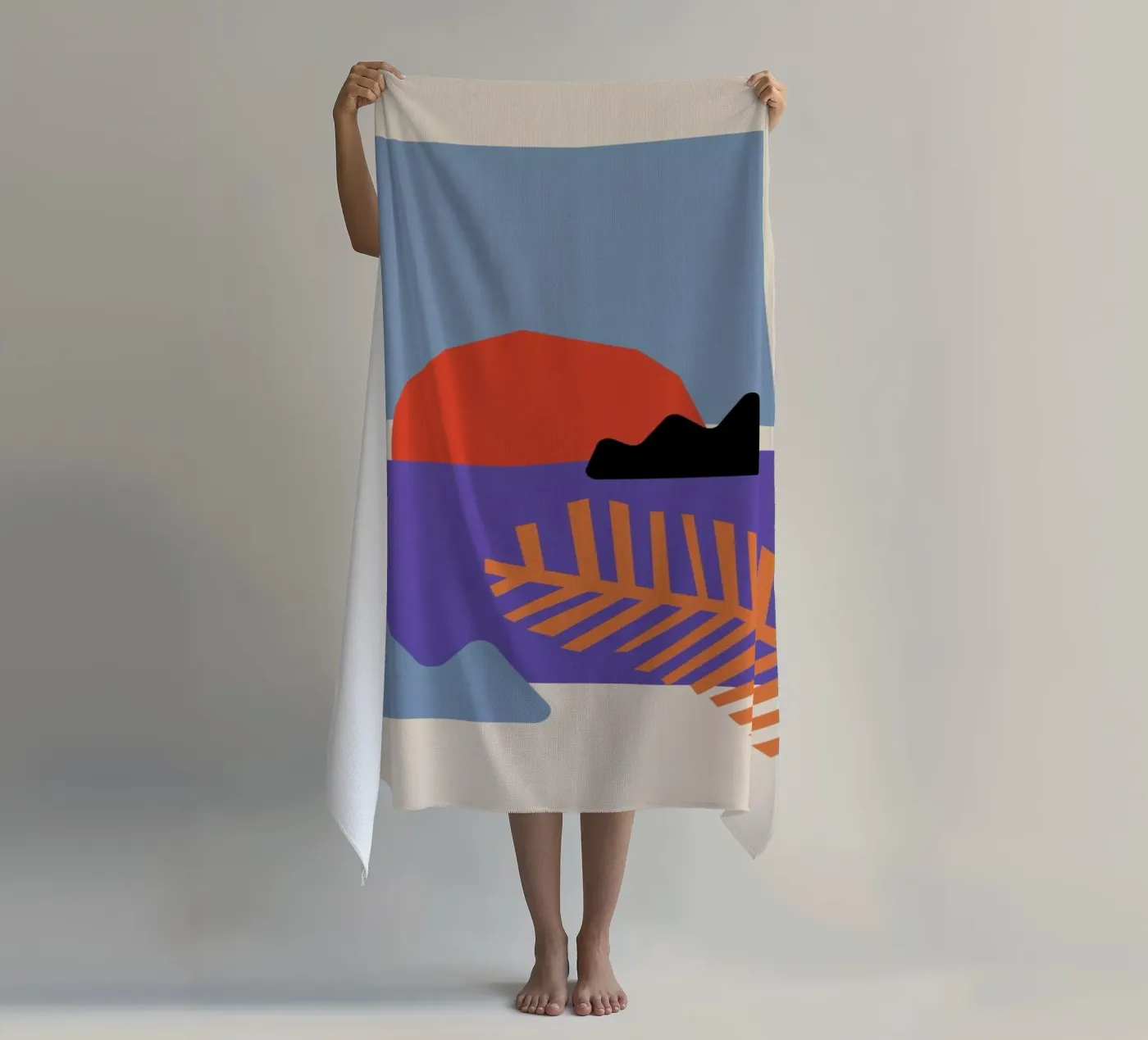 Sunset strandhanddoek van Pure