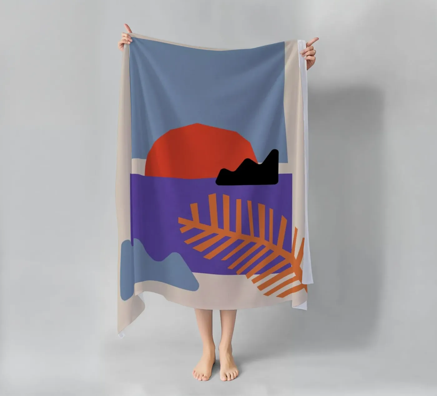 Sunset strandhanddoek van Pure