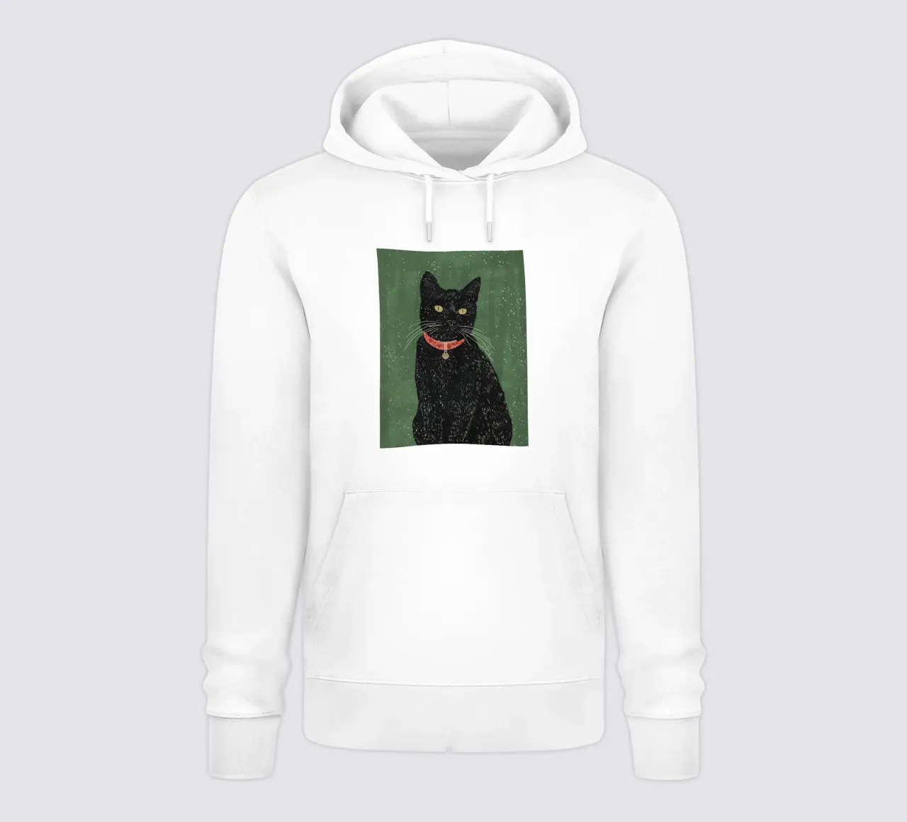 Gatto nero 5 felpa con cappuccio da ThingDesign