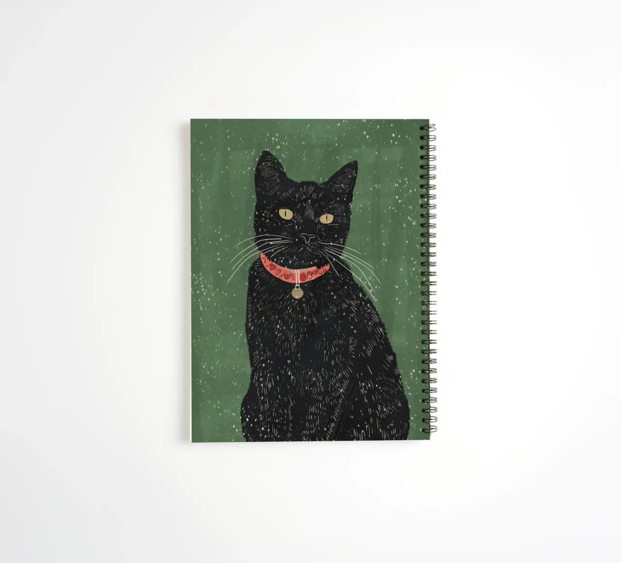 Black Cat 5 spiral notebook by ThingDesign