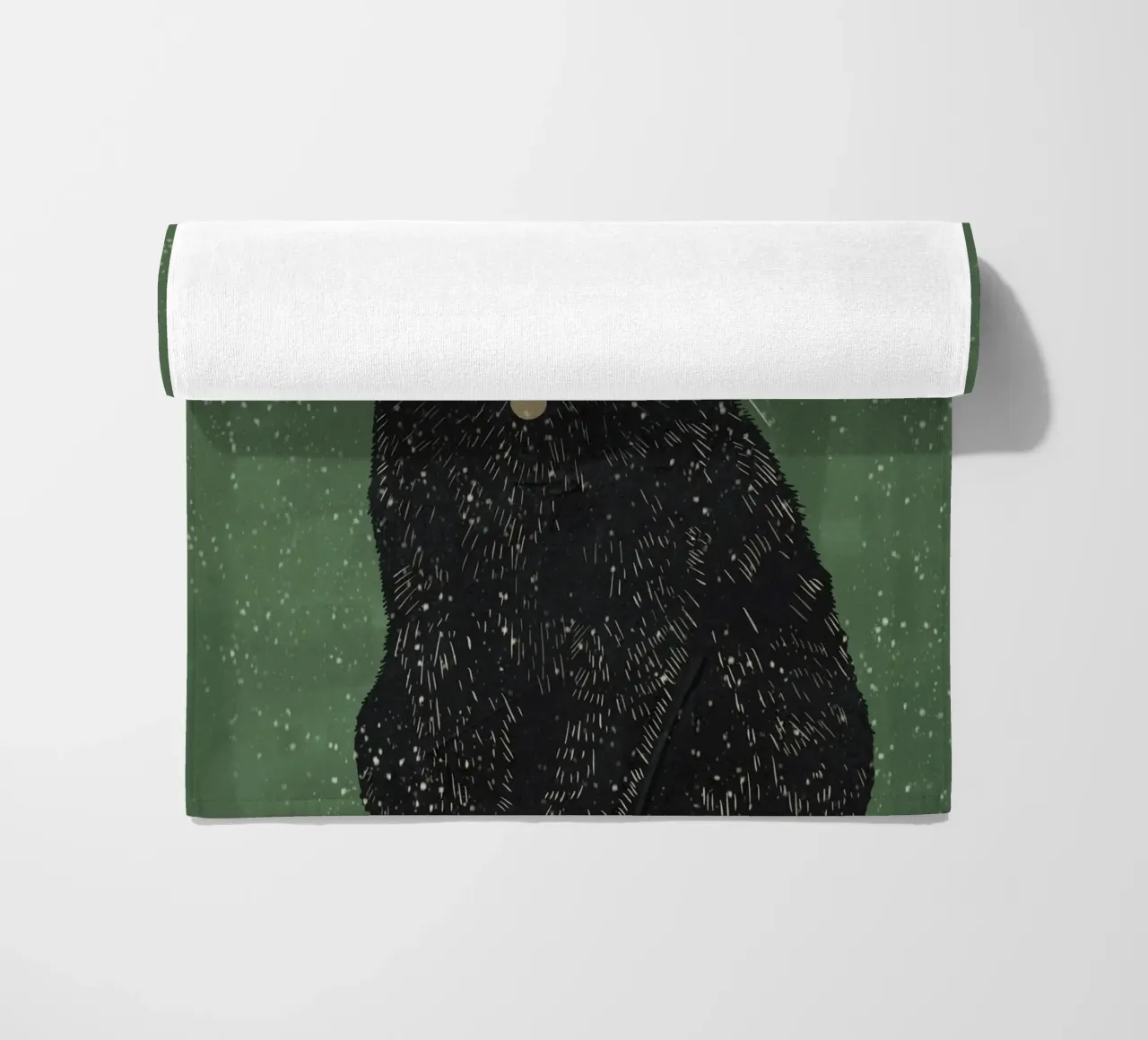 Gatto nero 5 telo mare da ThingDesign