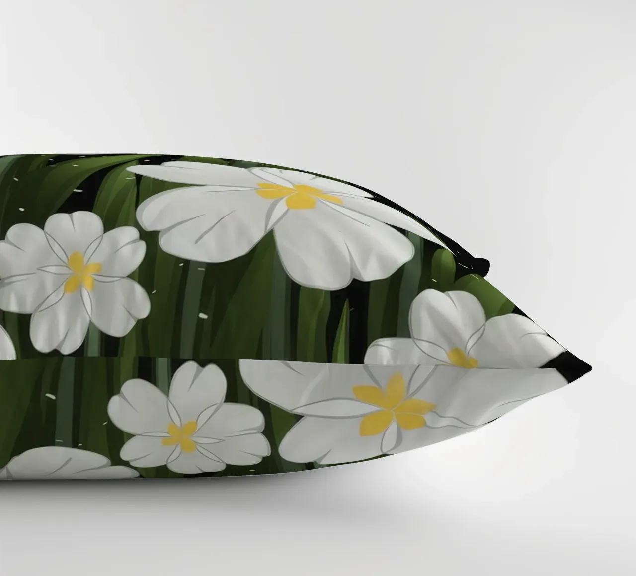 Fiori bianchi stellati cuscino da Moonlite Desire