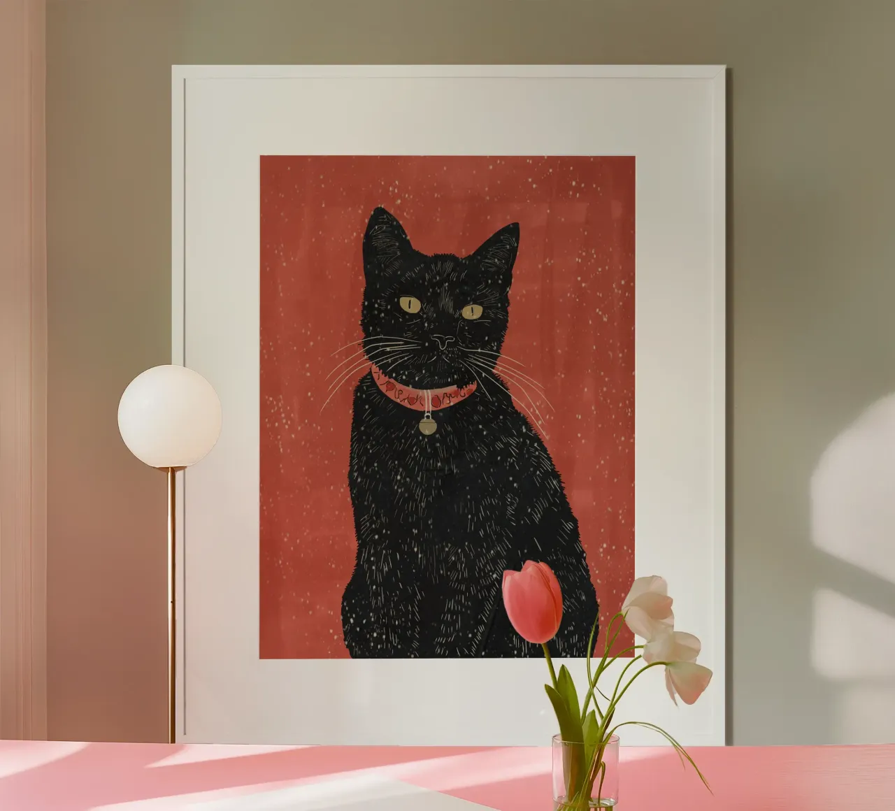 Gatto nero 6 carta hahnemühle da ThingDesign