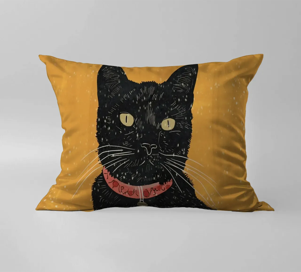 Gatto nero 7 cuscino da ThingDesign