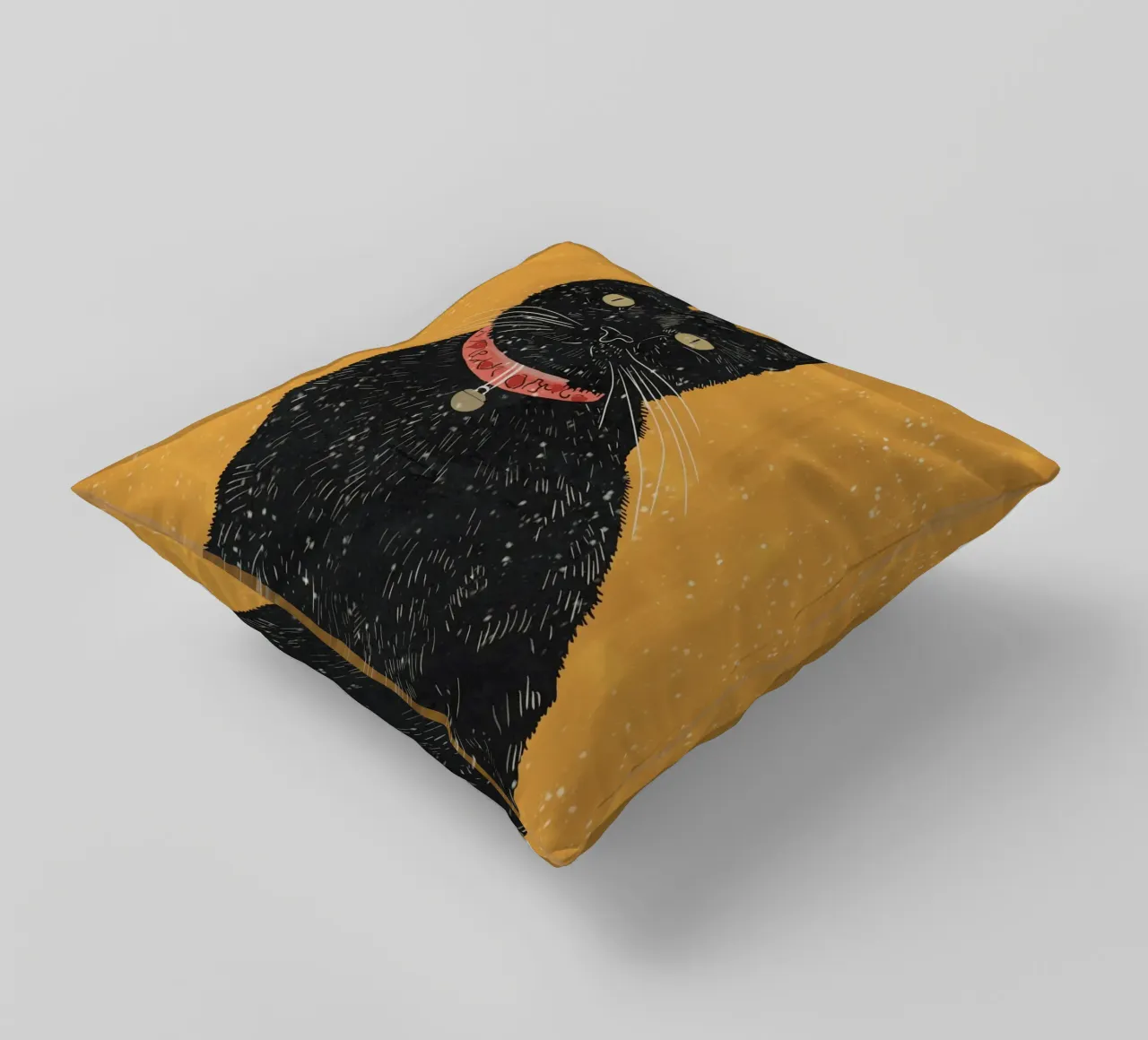 Gatto nero 7 cuscino da ThingDesign