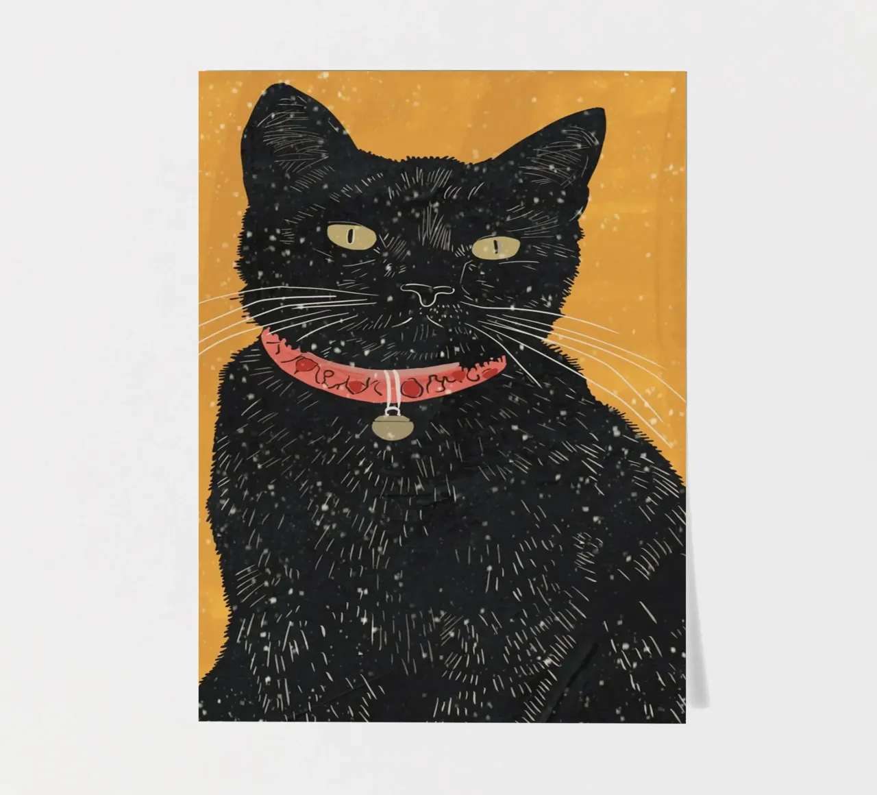 Black Cat 7 sticker sheet by ThingDesign