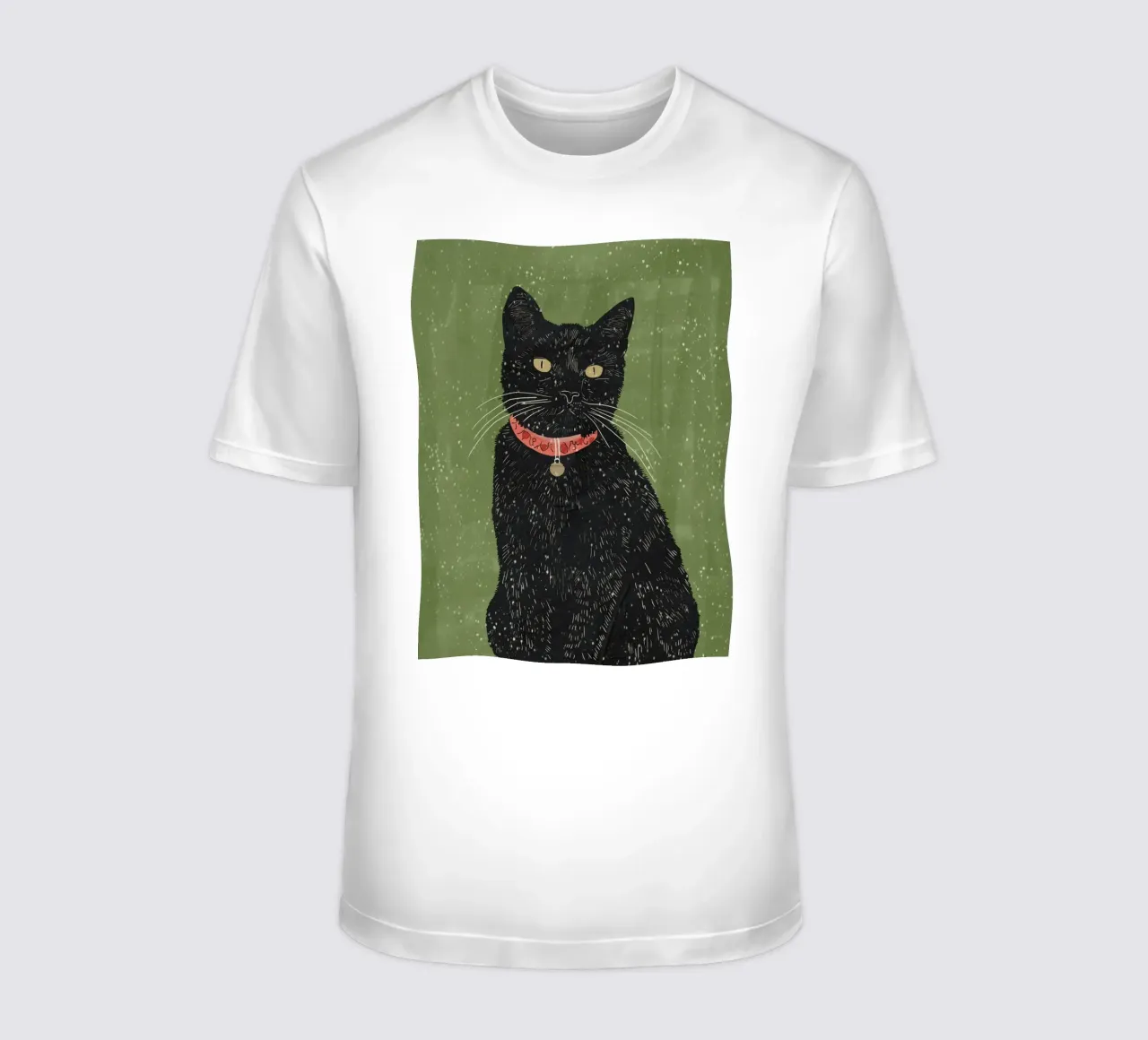 Gatto nero 8 t-shirt da ThingDesign