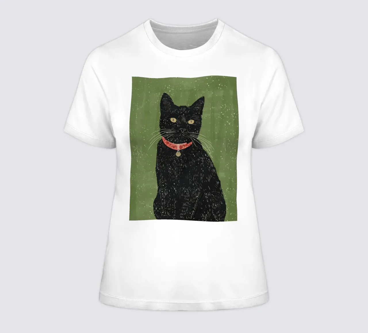 Schwarze Katze 8 Frauen T-Shirt von ThingDesign