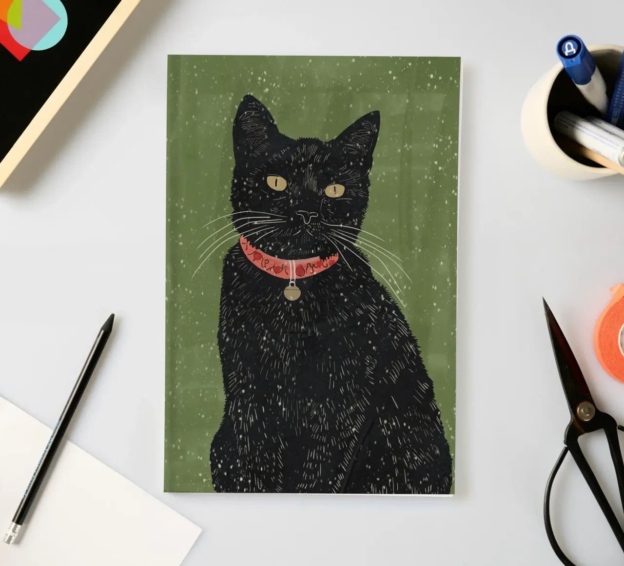 Black Cat 8 notebook by ThingDesign