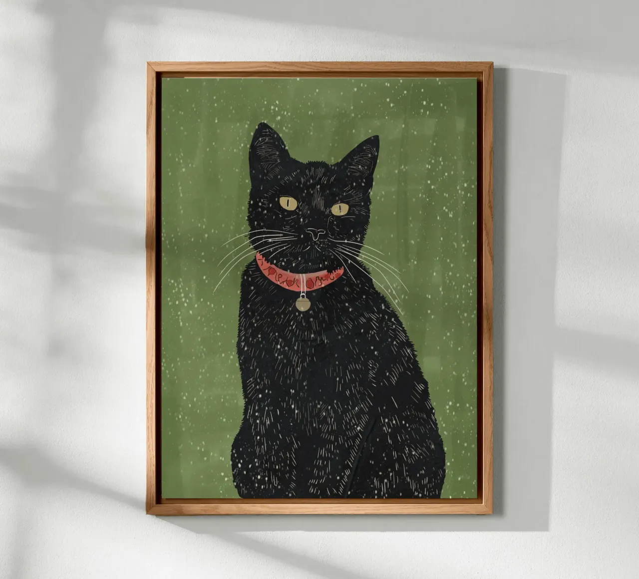 Gatto nero 8 alluminio dibond da ThingDesign