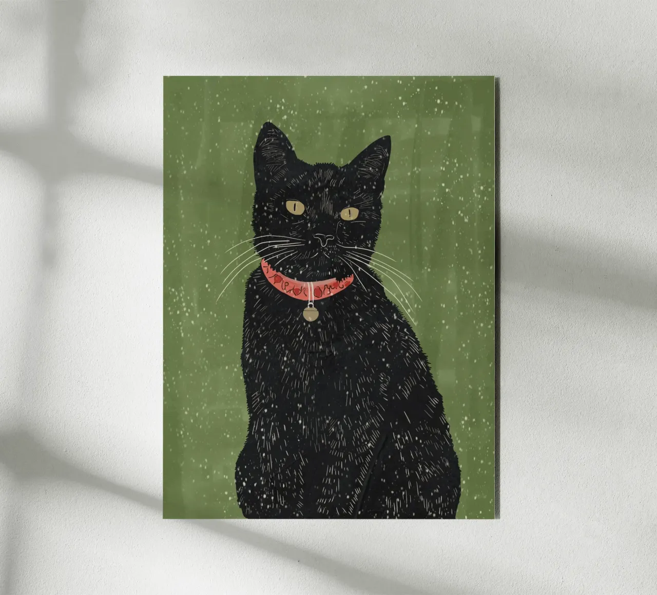 Gatto nero 8 alluminio dibond da ThingDesign