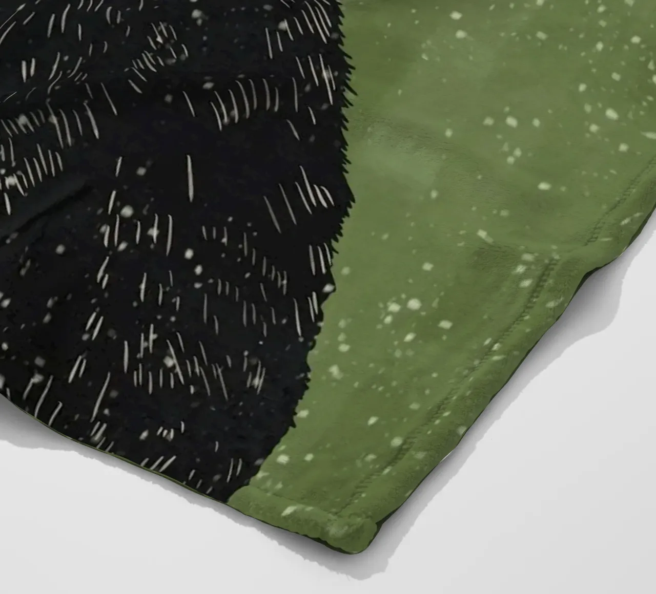 Gatto nero 8 coperta in pile da ThingDesign