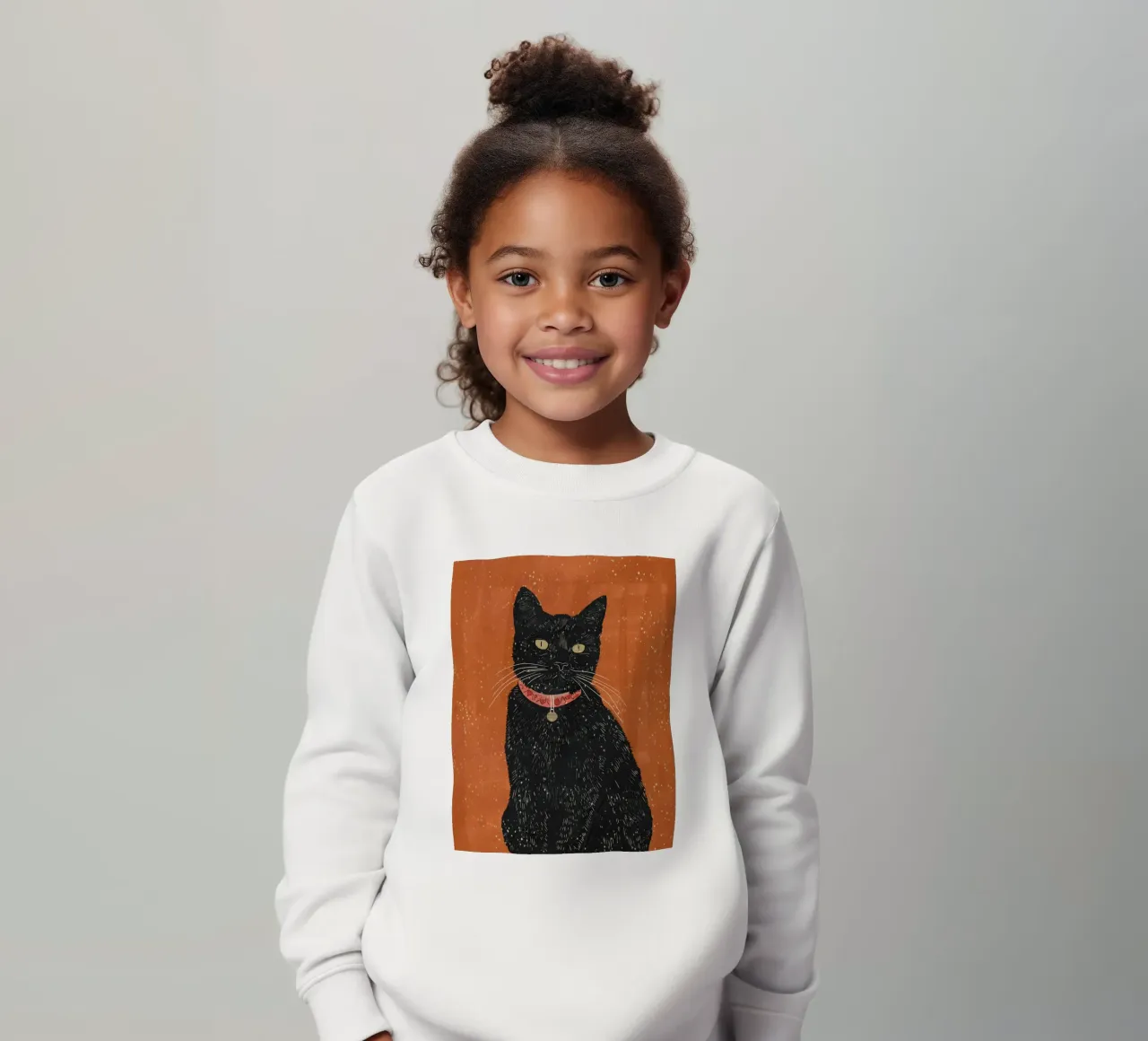 Gatto nero 9 felpa bambino da ThingDesign