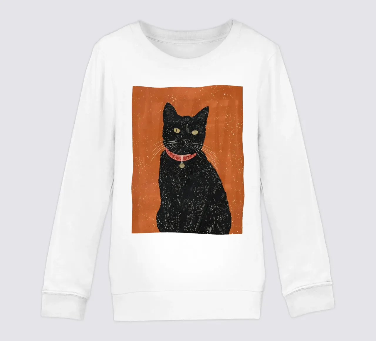 Gatto nero 9 felpa bambino da ThingDesign
